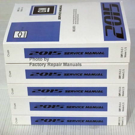 2015 Chevrolet Cruze GM Service Manual Volume 1, 2, 3, 4, 5 Spine View
