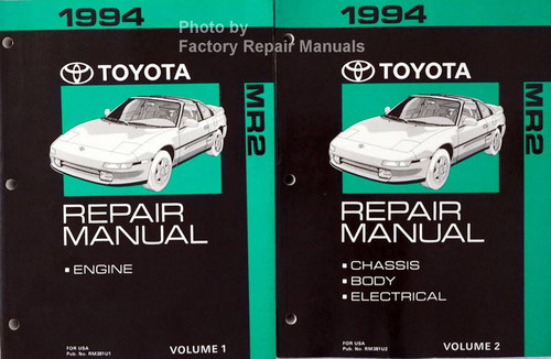 1994 Toyota MR2 Repair Manuals Volume 1 and 2
