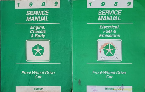 1989 Chrysler Plymouth Dodge FWD Car Service Manuals
