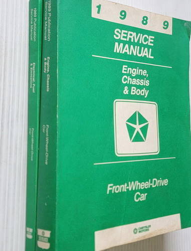 1989 Chrysler Plymouth Dodge FWD Car Service Manuals