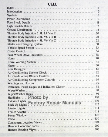1988 Light Duty Truck S/T Models Electrical Troubleshooting Manual GMC