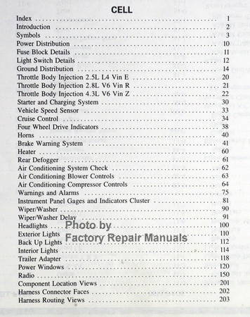 1988 Light Duty Truck S/T Models Electrical Troubleshooting Manual GMC