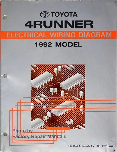Toyota 4Runner Electrical Wiring Diagram 1992 Model