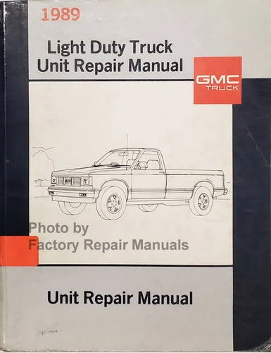 1989 GMC Light Duty Truck Unit Repair Manual
