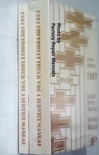1987 Chevrolet 10-30 Series Light Duty Truck Service Manual Spine View