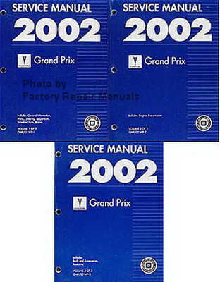 2002 Pontiac Grand Prix Service Manual Volume 1, 2, 3