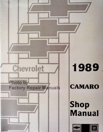 1989 Chevrolet Camaro Shop Manual Front View