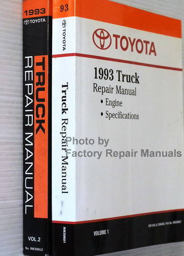 1993 Toyota Truck Repair Manuals Spine View