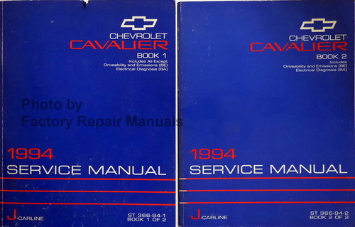 1994 Chevrolet Cavalier Service Manual Volume 1, 2