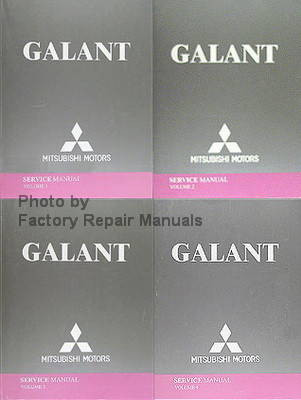 2004 Galant Service Manual Mitsubishi Motors Volume 1, 2, 3, 4,