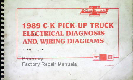 Chevrolet 1989 C-K Pickup Truck Electrical Diagnosis and Wiring Diagrams