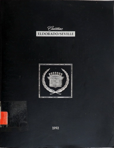 1992 Cadillac Eldorado / Seville Service Manual