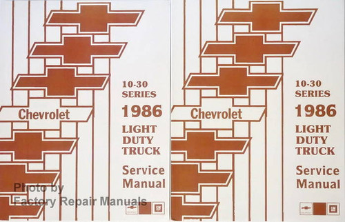 1986 Chevrolet 10-30 Series Light Duty Truck Shop Manual