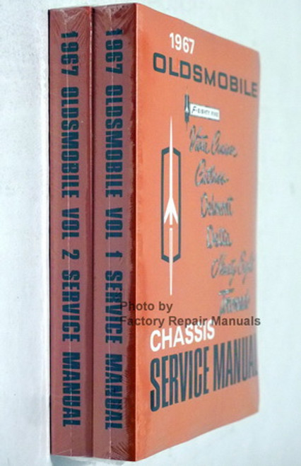 1967 Oldsmobile F-85, Vista Cruiser, Cutlass, Delmont, Delta, Ninety Eight, Toronado Chassis Service Manual Spine View