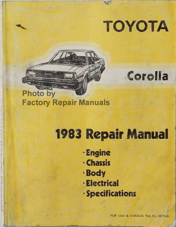 1983 Toyota Corolla Repair Manual