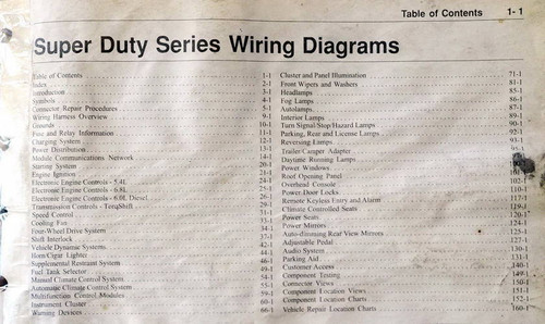 2006 Ford F-250, 350, 450, 550 Super Duty Wiring Diagrams 