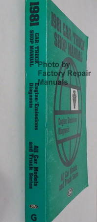 1981 Ford Car/Truck Shop Manual Engine/Emissions Diagnosis spine View