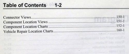 2014 Ford F250 F350 F450 F550 Super Duty Wiring Diagrams Table of Contents 2