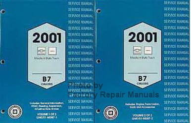 Service Manual 2001 Chevy GMC B7 Bus Chassis Volume 1, 2
