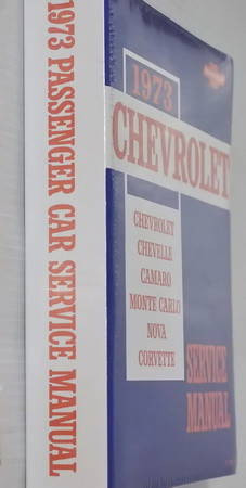 1973 Chevrolet Chevelle Camaro Monte Carlo Nova Corvette Service Manual Spine View