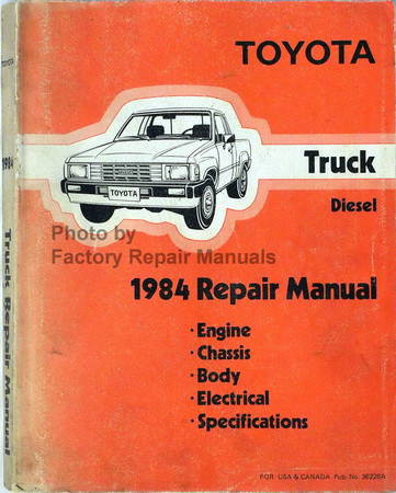 Toyota Truck Diesel 1984 Repair Manual