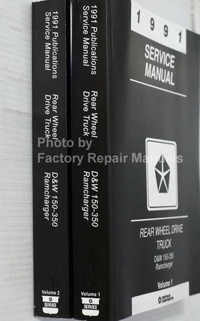1991 Service Manual D&W 150-350 Ramcharger Spine View