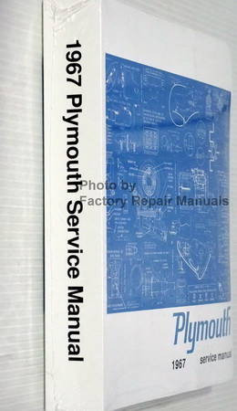 Plymouth 1967 Service Manual Spine View