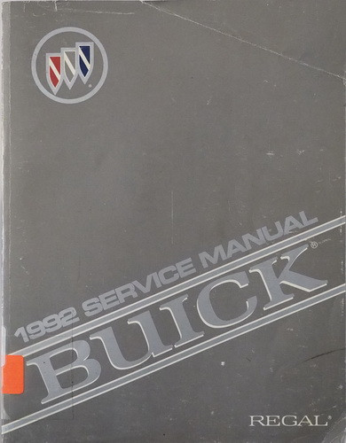 1992 Buick Regal Service Manual 