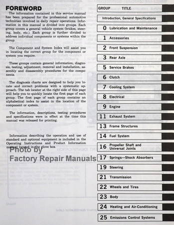 1989 Dodge Pickup Truck Ramcharger Service Manual