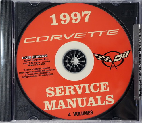 1997 Chevrolet Corvette Service Manual Volumes 1, 2, 3 and Supplement on CD