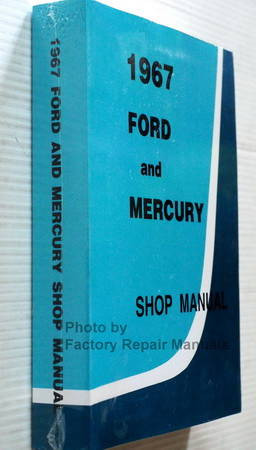 1967 Ford and Mercury Large Car Shop Manual Spine View