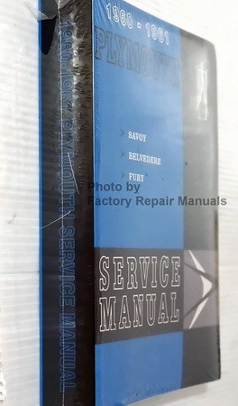 1960 -1961 Plymouth Savoy Belvedere Fury Service Manual Spine View