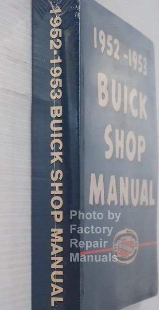1952 1953 Buick Shop Manual Spine View