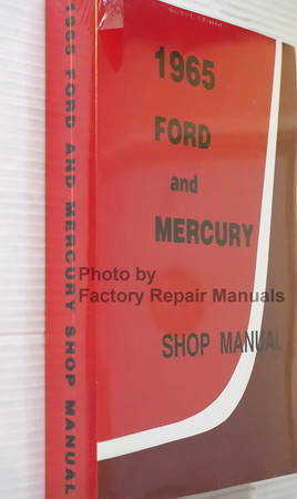 1965 Ford and Mercury Factory Shop Manual Spine View