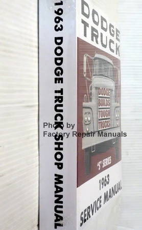 Dodge Truck Service Manual \"S\" Series 1963 Spine View