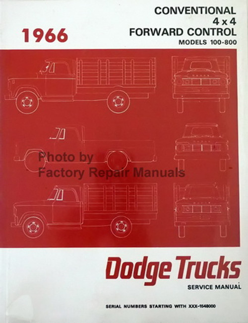 1966 Dodge Pickup Truck 100-700 Service Manual
