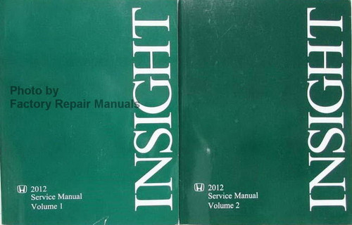 2012 Honda Insight Service Manual Volume 1, 2
