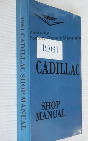 1961 Cadillac Shop Manual Spine View
