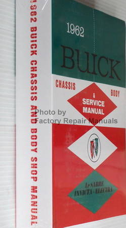 1962 Buick Electra Invicta LeSabre Service Manual Spine View