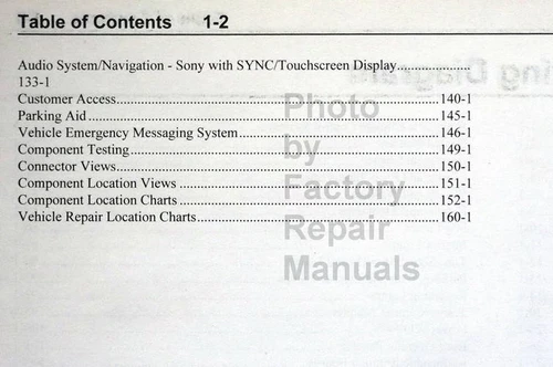 Ford 2019 F250 F350 F450 F550 Super Duty Wiring Diagrams Table of Contents 2