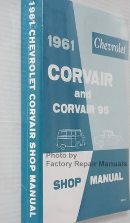 1961 Chevrolet Corvair and Corvair 95 Shop Manual Spine View