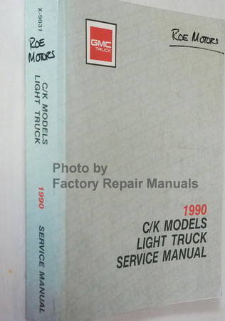 1990 GMC Sierra Truck Service Manual Spine View
