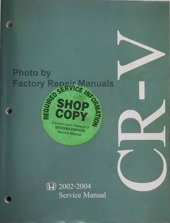 2002-2004 Honda CR-V Service Manual