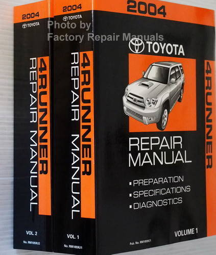 2004 Toyota 4Runner Repair Manuals Spine View