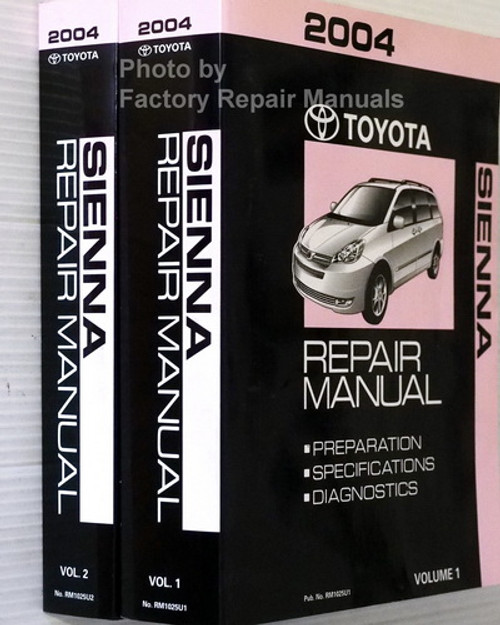 2004 Toyota Sienna Repair Manuals Spine View
