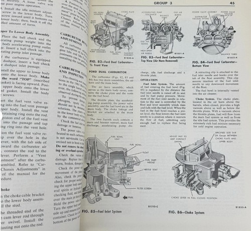 1962 1963 Ford Truck 850-1100 Series Shop Manual Supplement
