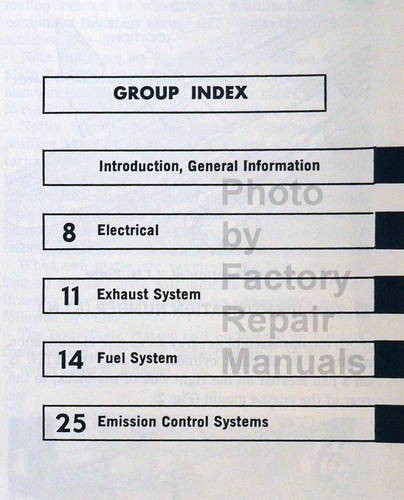 1984 Chrysler Fifth Avenue, Newport, Dodge Diplomat, Plymouth Grand Fury Service Manual Table of Contents 2
