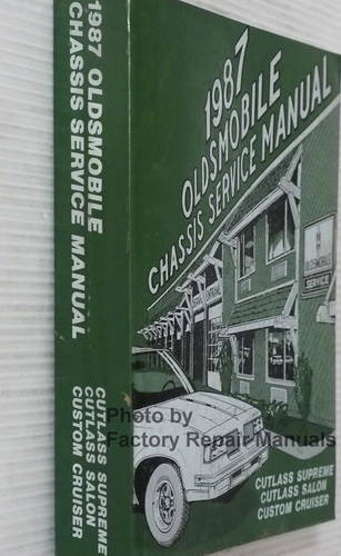 1987 Oldsmobile Cutlass Supreme Cutlass Salon Custom Cruiser Service Manual Spine View