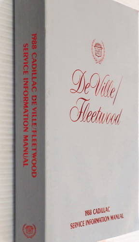 1988 Cadillac Deville/Fleetwood Service Information Manual