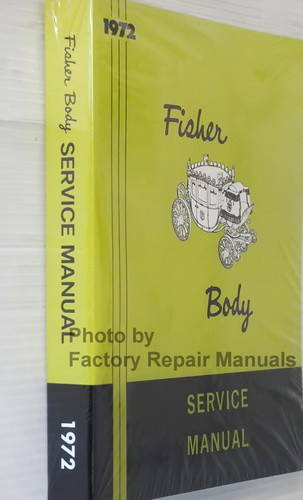 1972 Fisher Body Service Manual Spine View